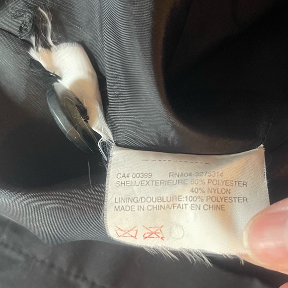 Vintage Nuage Black Light Weight Trench Coat Size 6 - Picture 7 of 13